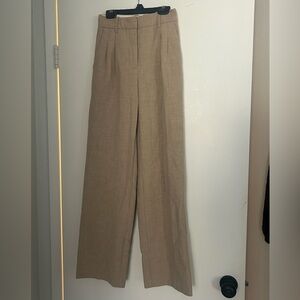 Aritzia Wilfred Beige Tailored Pants